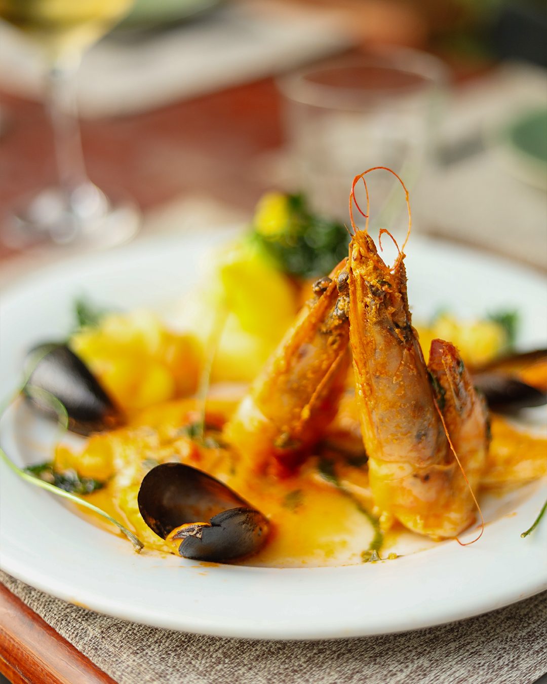 Fruits de mer au safran